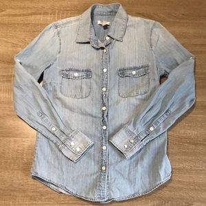 J. Crew Chambray Button Up Shirt